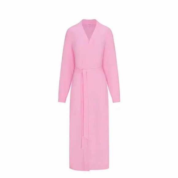 SKIMS NWT Soft Lounge Robe - RARE Bubblegum Pink - Size XS - Picture 2 of 6